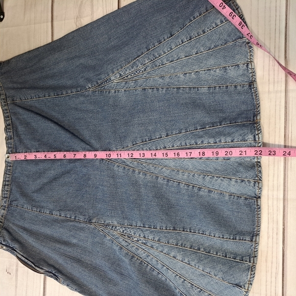 The Territory Ahead Blue A-Line Skirt Clasp Needs To Be Re Sewn In - Picture 4 of 6